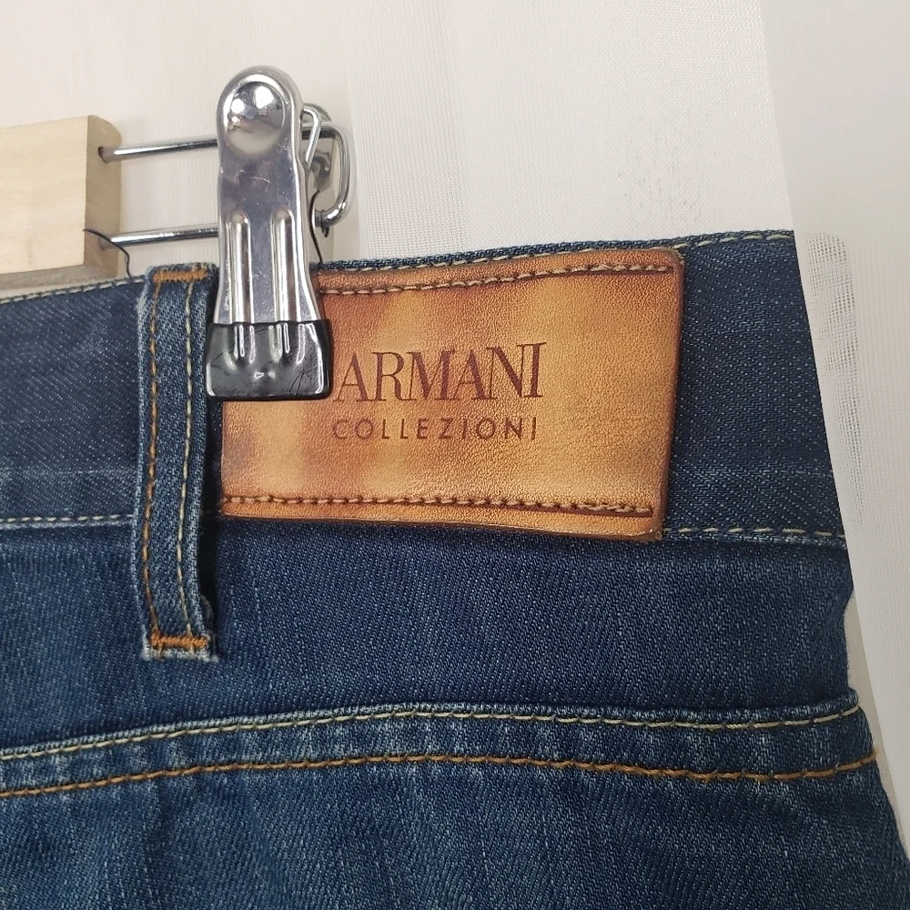 Armani Collezioni Simin T Spa button fly jeans 100% cotton size 36